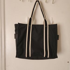 Black Canvas Tote Bag